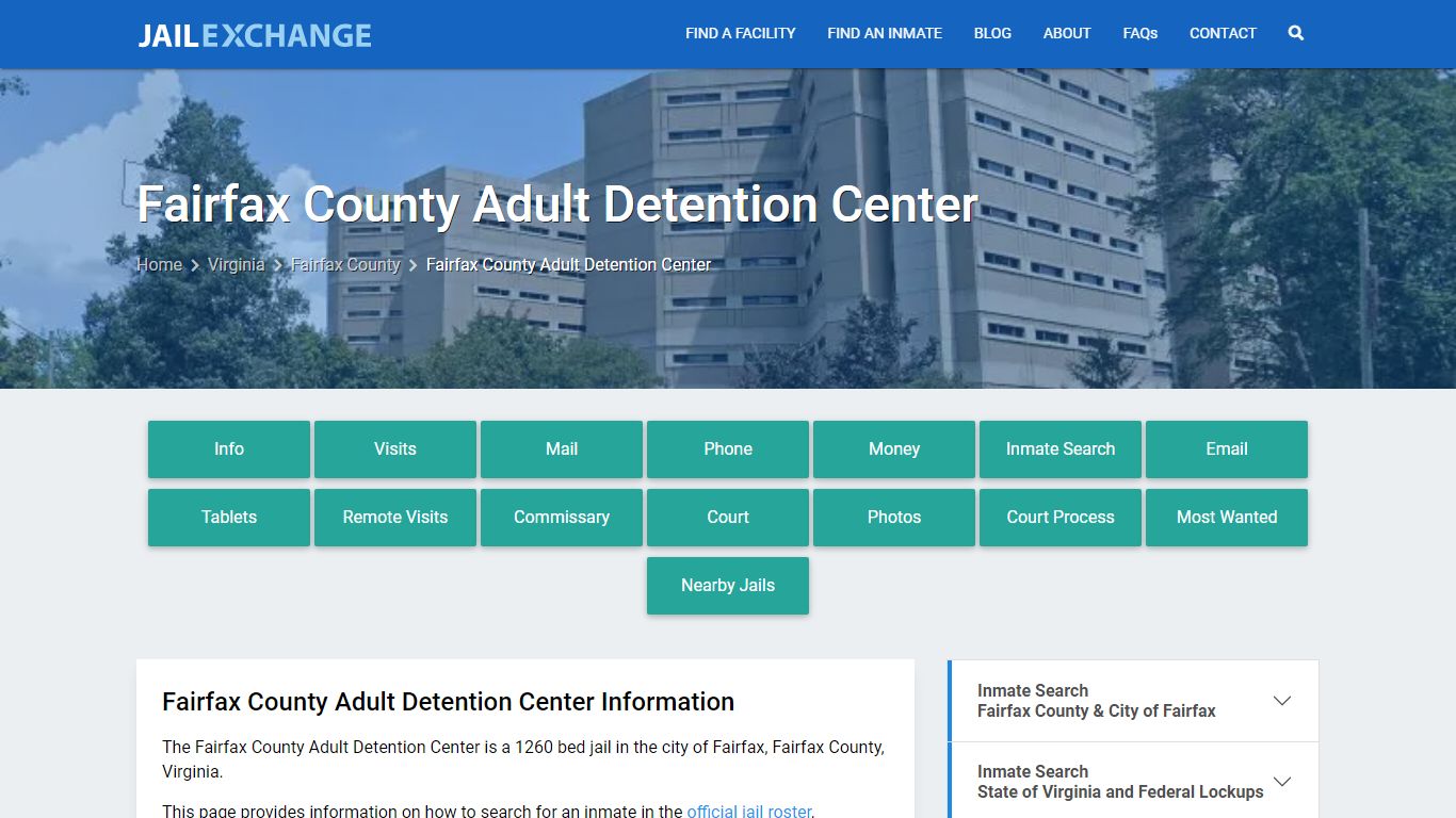 Fairfax County Adult Detention Center - Jail Exchange
